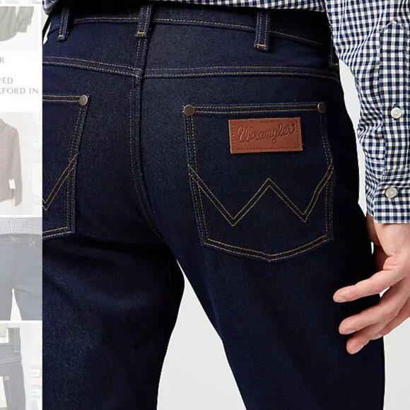 BRAND NEW Wrangler Dark Wash Low Stretch Straight Jean in W32 L32